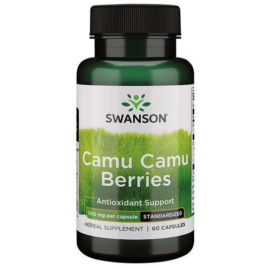 Swanson Wildcrafted Camu Camu Berries 500 mg - 60 capsules bottle