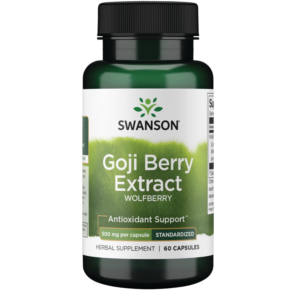 Swanson Wolfberry Goji Berry Extract 500 mg bottle – 60 capsules