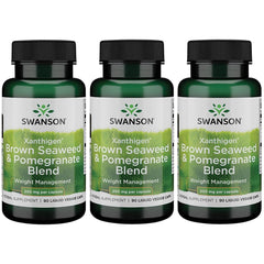 Swanson Xanthigen Brown Seaweed & Pomegranate Blend 200 mg – 90 Veggie Caps (3 Pack)