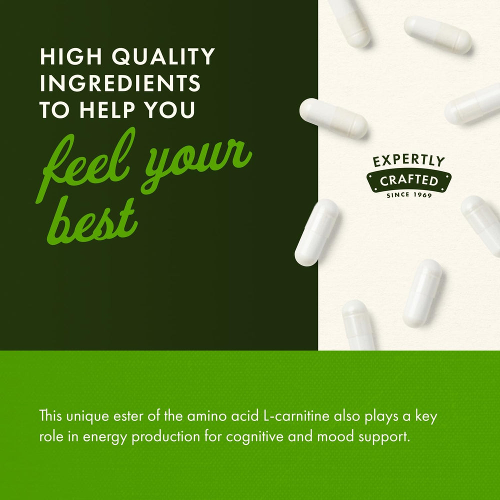 Ingredients panel for Swanson Acetyl-L-Carnitine