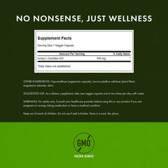 Swanson Acetyl-L-Carnitine label