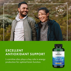 Third-party testing label on Swanson Acetyl-L-Carnitine product