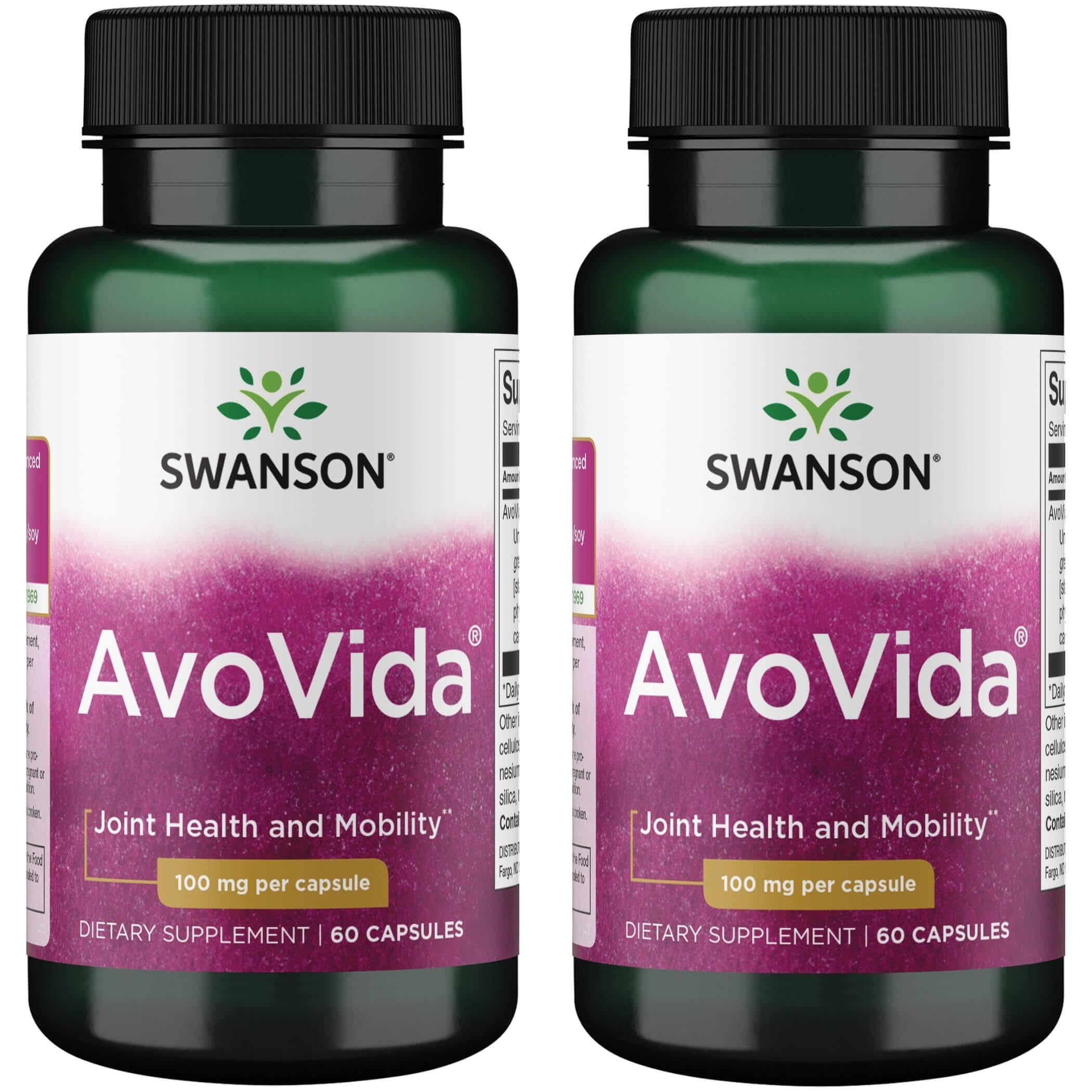Swanson Avovida 100 mg, 60 capsules, 2-pack