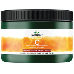 Swanson Buffered C Magnesium Ascorbate Unflavored 4 oz bottle front label