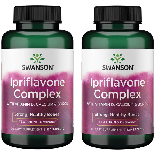 Swanson Ipriflavone Complex with Ostivone 120 Tabs - 2 Pack