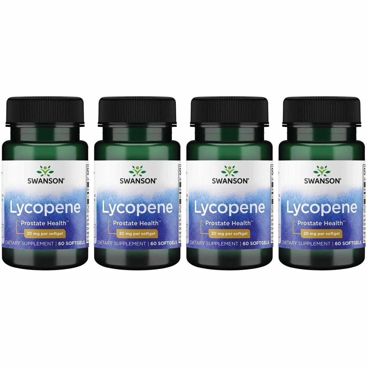 Swanson Lycopene bottle with label 60 softgels