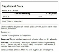 Close-up of Lycopene softgels