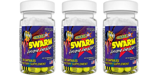 Swarm Extreme Energizer 20 Capsules 3-Pack bottle front view