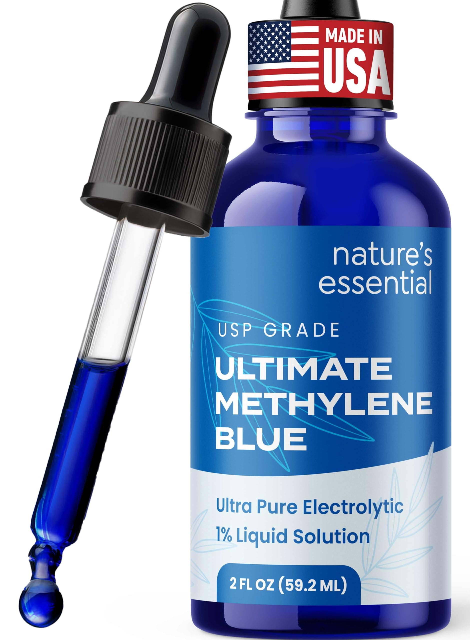 Sweat & Soul Methylene Blue 2oz bottle – front view