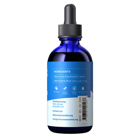 Sweat & Soul Methylene Blue bottle with label