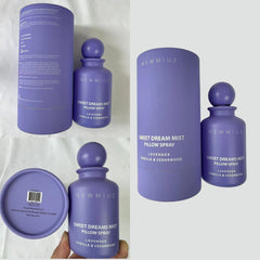 Top-down shot of spray bottle with natural ingredients around