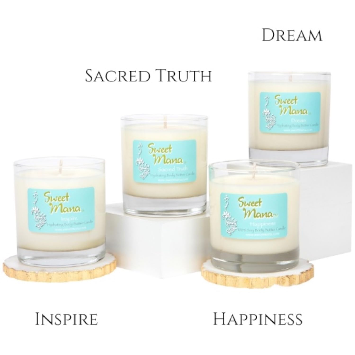 Sweet Mana 9oz luxury candle delivers a long-lasting aroma.