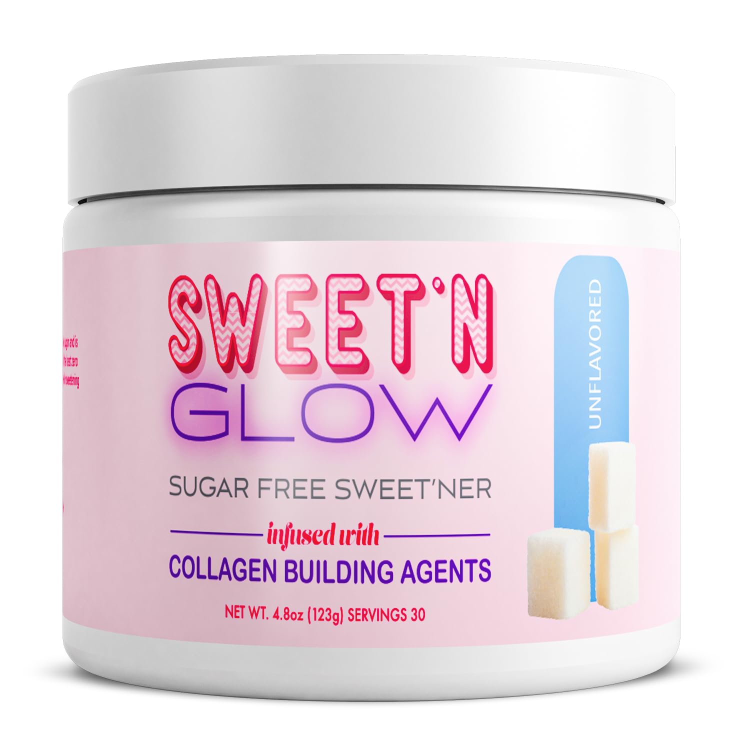 Sweet N Glow bottle – zero calorie sugar-free collagen booster, unflavored