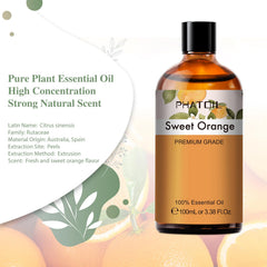 Close-up of built-in dropper in Sweet Orange essential oil bottle