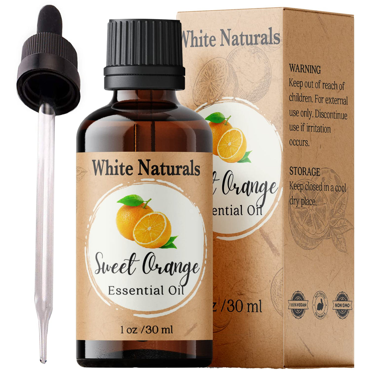 1oz bottle of Sweet Orange Essential Oil