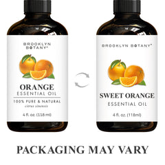 Sweet Orange Essential Oil 4 oz amber bottle with glass dropper