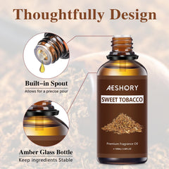 Label on Sweet Tobacco Fragrance Oil bottle