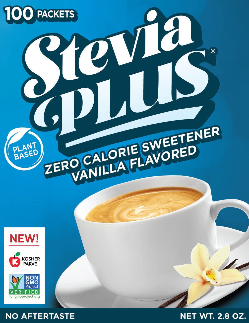 Nutrition facts and ingredients for SweetLeaf Stevia Plus Vanilla Packets