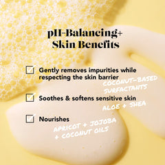 SweetSpot Labs vanilla blossom lather close-up highlighting sulfate-free cleansing.