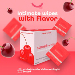 Sweetums feminine wipes individually wrapped for quick refresh anywhere.