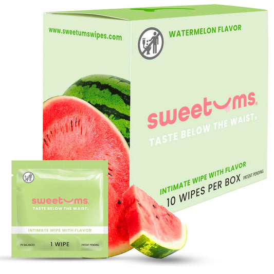 Sweetums Watermelon Wipes Pack for on-the-go freshness and convenience.