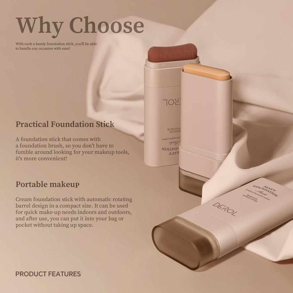 SWETIYOU Flawless Eraser Foundation Stick application areas demonstrates versatile usage on cheeks and nose.