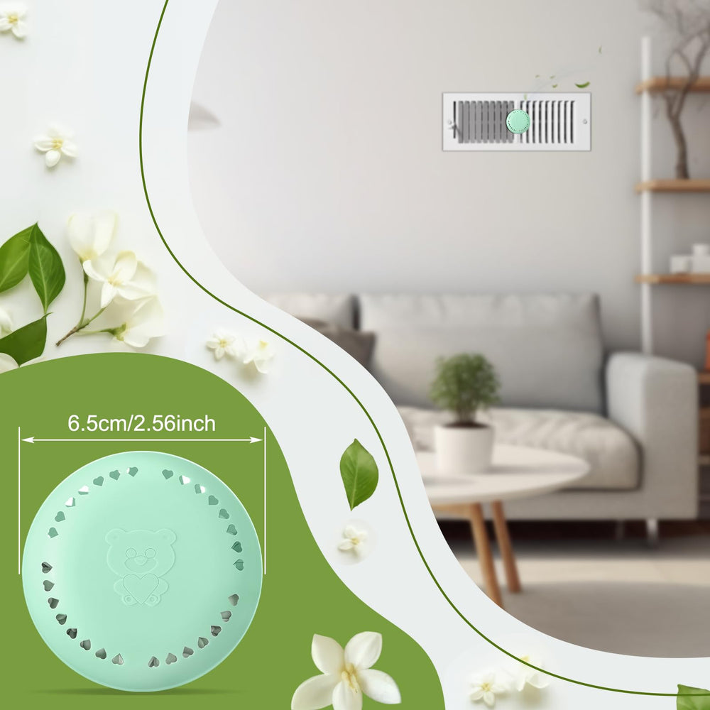 Swiffen vent diffuser green box close-up showcasing steady fragrance for living spaces.