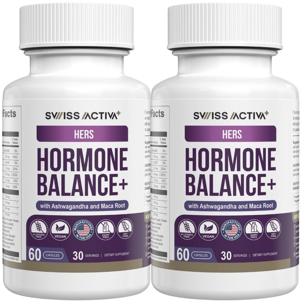 Swiss Activa+ Labs Hormone Balance for Women bottle – 60 days supply (front view)