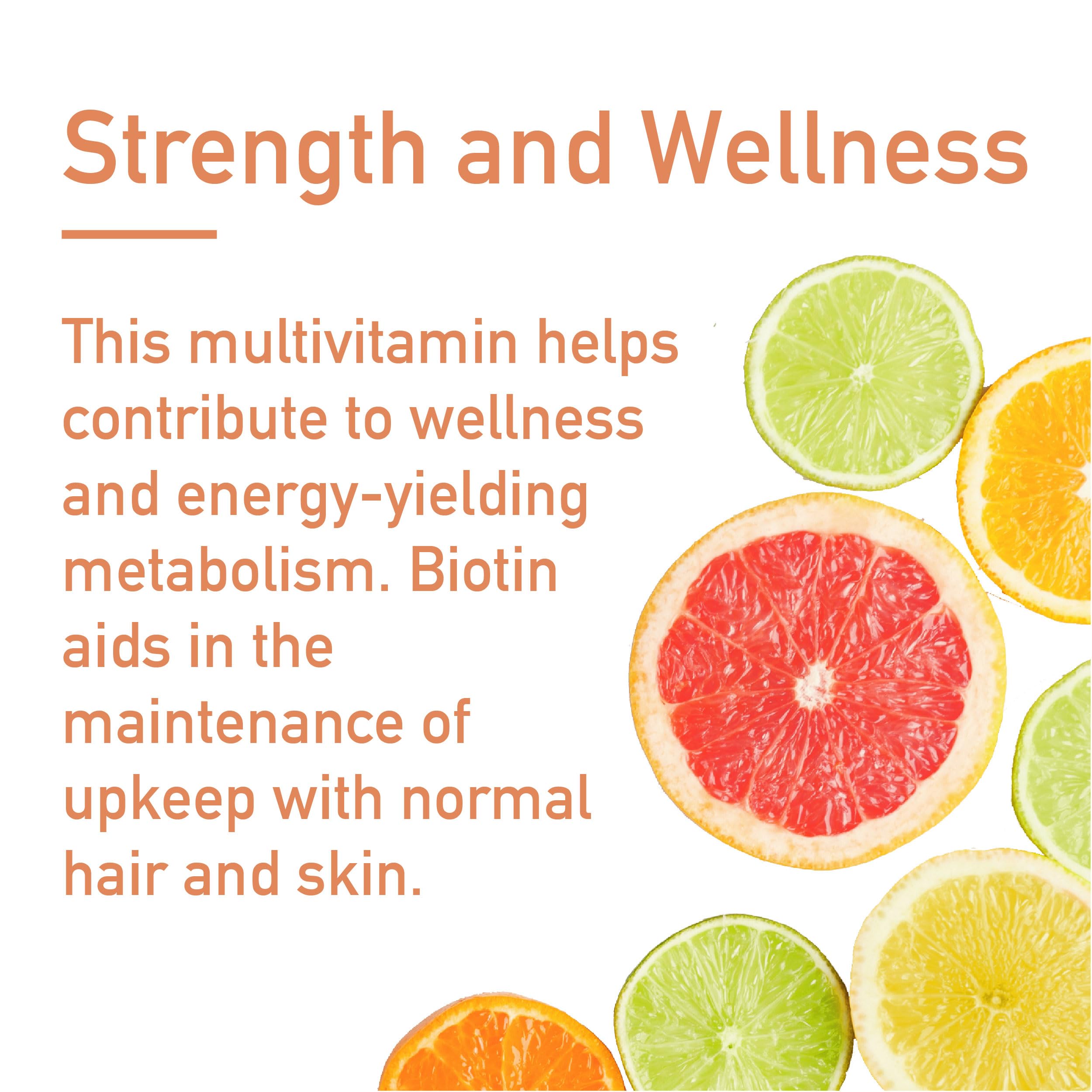 Icons representing vitamins C, E, B1, B2, B6, B12, A, D3