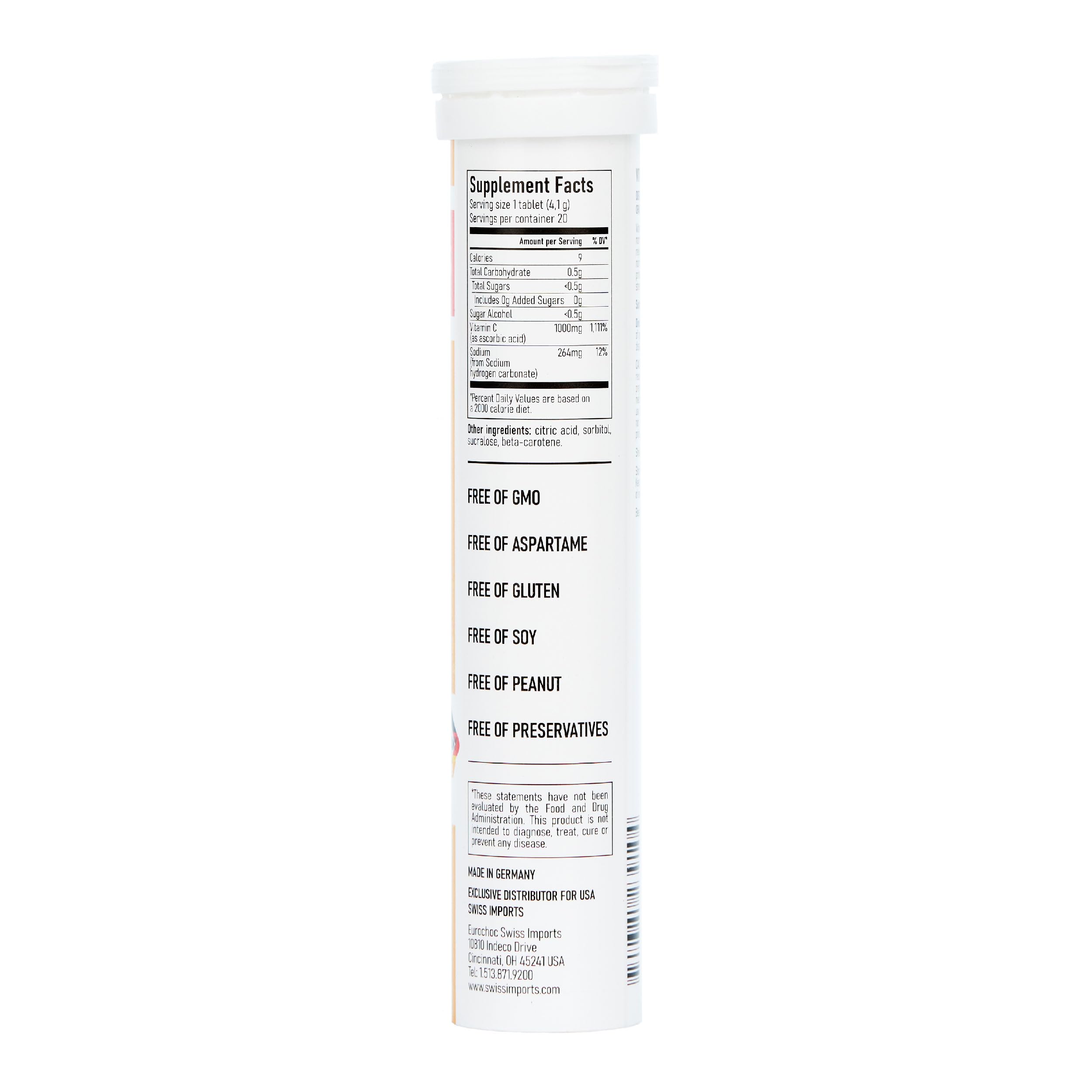 Swiss Imports Vitamin C 1000mg 6-pack packaging