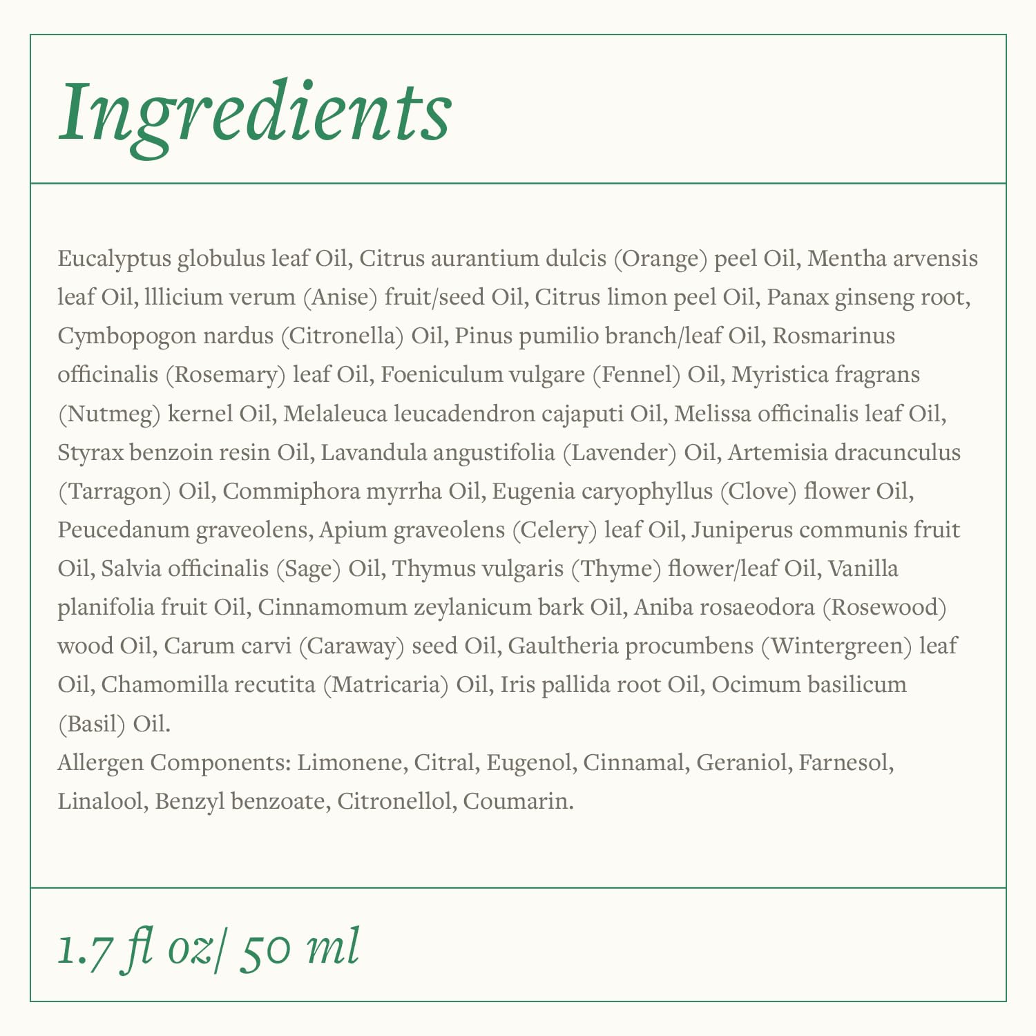 Inhalation use of Swiss Just 31 essential oil