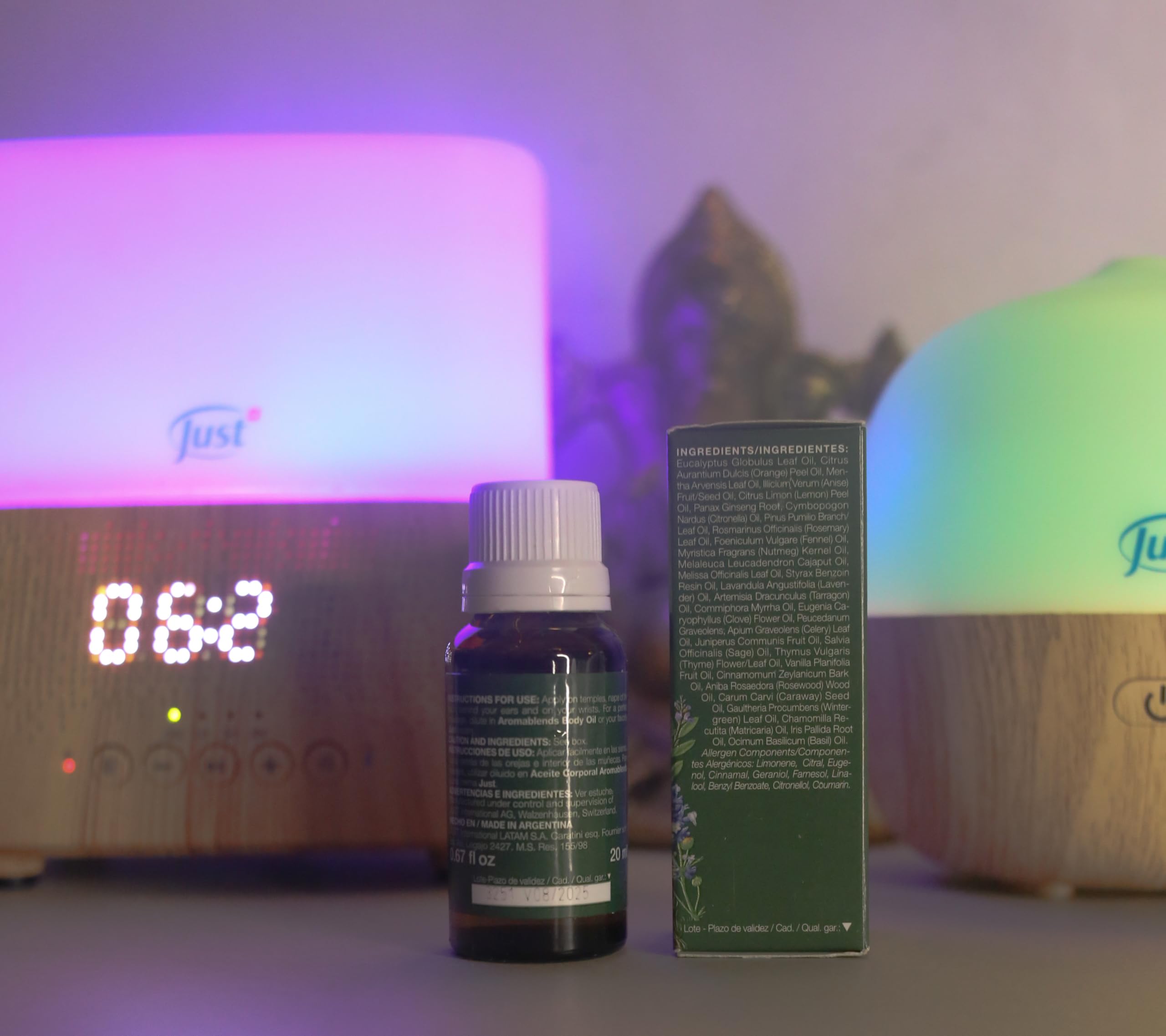 Swiss Just Oil 31 blended with massage oil for relaxation