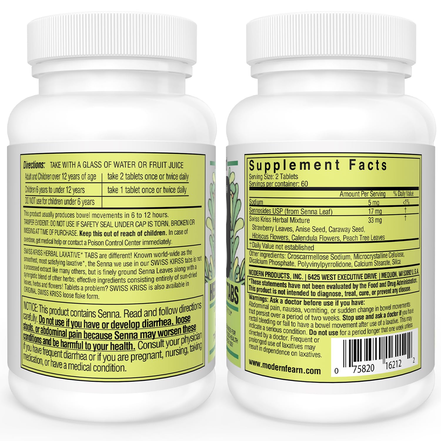 Swiss Kriss herbal mix closeup highlights senna and hibiscus for pleasant, natural intake.