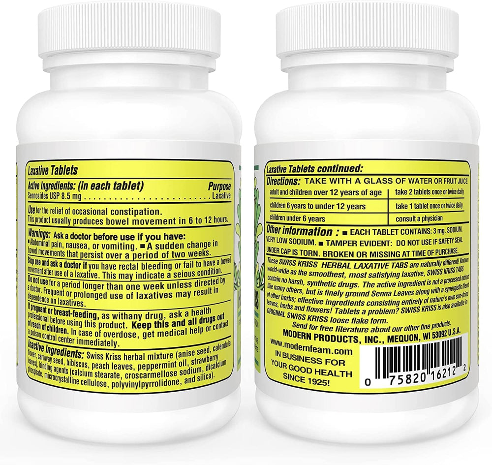 Swiss Kriss tablets close-up showing smooth texture for easy ingestion.
