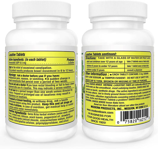 Swiss Kriss tablets close-up showing smooth texture for easy ingestion.