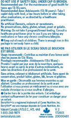Nutrition facts panel for Swiss Natural Total One Teen Multi Vitamin Caplet