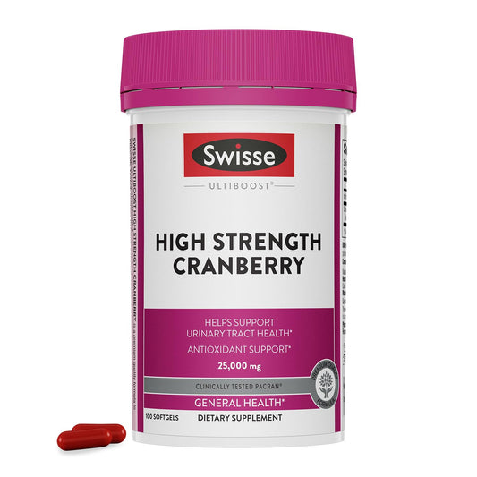 Swisse Cranberry Pills bottle and label - hero image