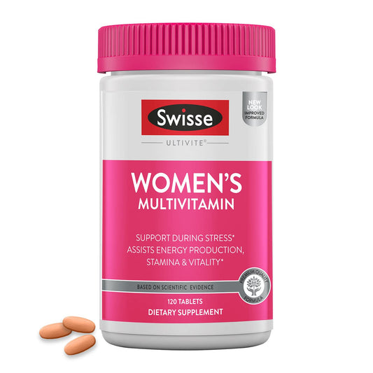 Swisse Daily Multivitamin for Women bottle with label