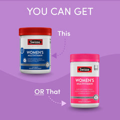 Close-up of Swisse Daily Multivitamin for Women bottle