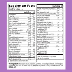 Swisse Women’s multivitamin tablets on white background