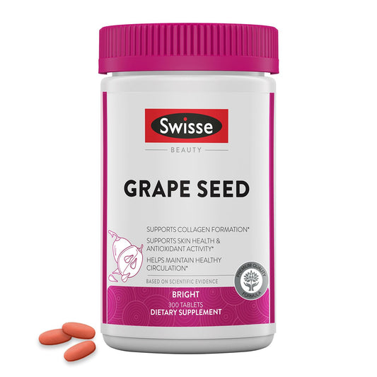 Swisse Grape Seed Extract Capsules bottle and label