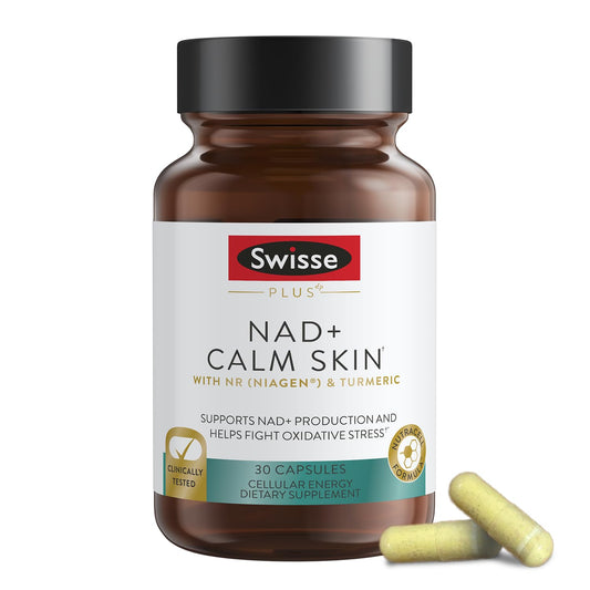 Swisse Plus NAD+ Calm Skin bottle – front view