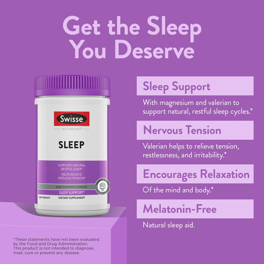 Close-up of Swisse Sleep Valerian Root Capsules