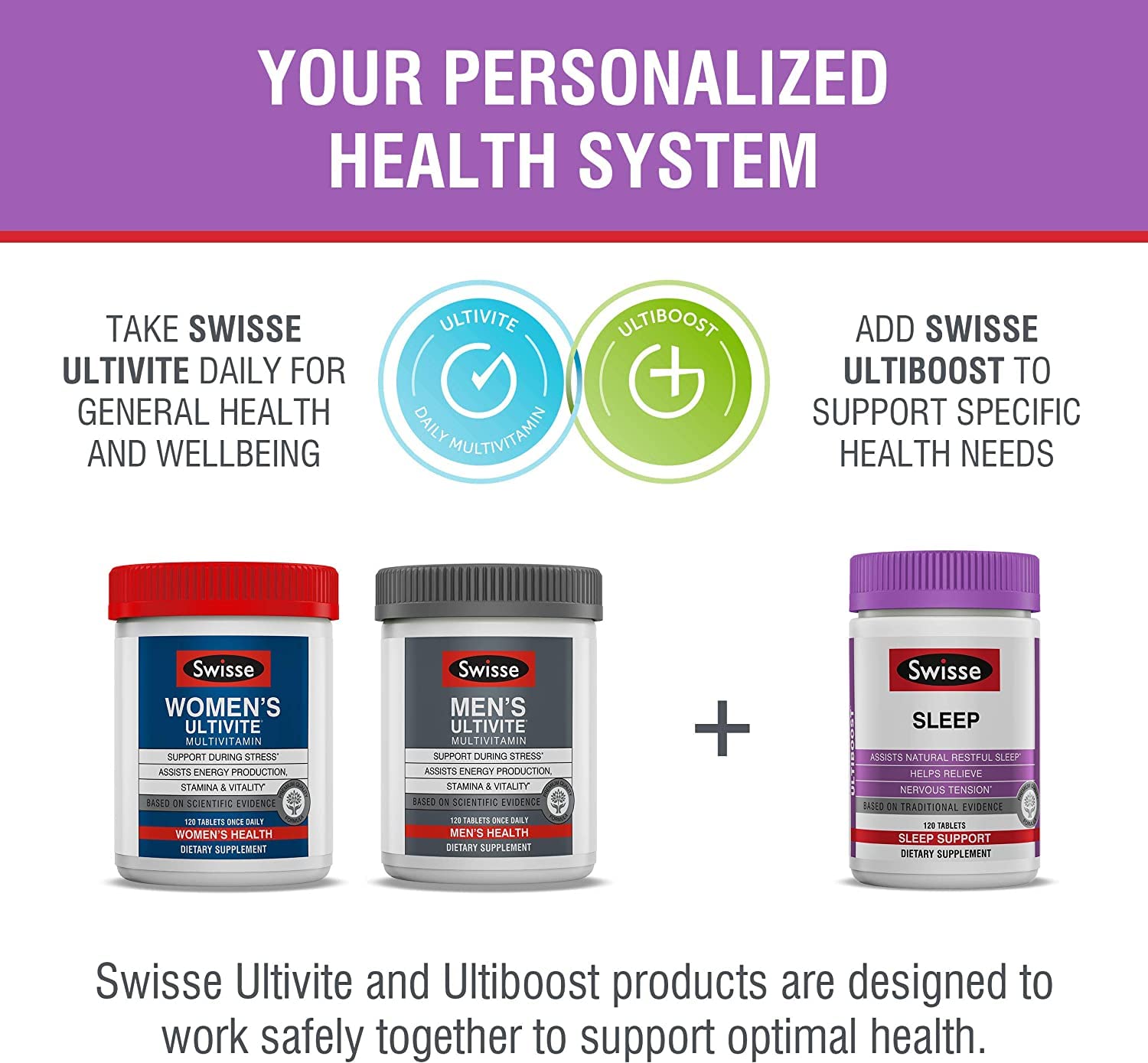 Front view of Swisse Sleep packaging