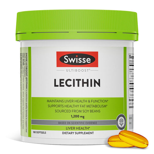 Swisse Soy Lecithin 1200mg softgels bottle