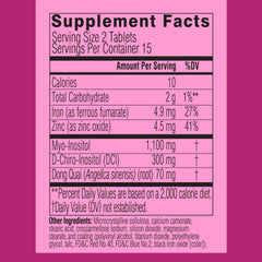 Ingredient highlights: 1100mg Myo-Inositol and 300mg DCI per serving