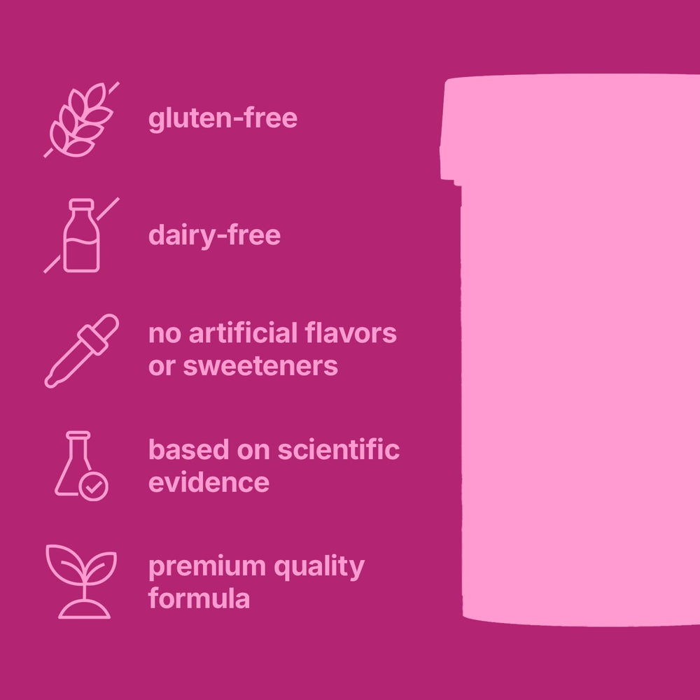 Close-up of women’s health and menstrual support tablet product