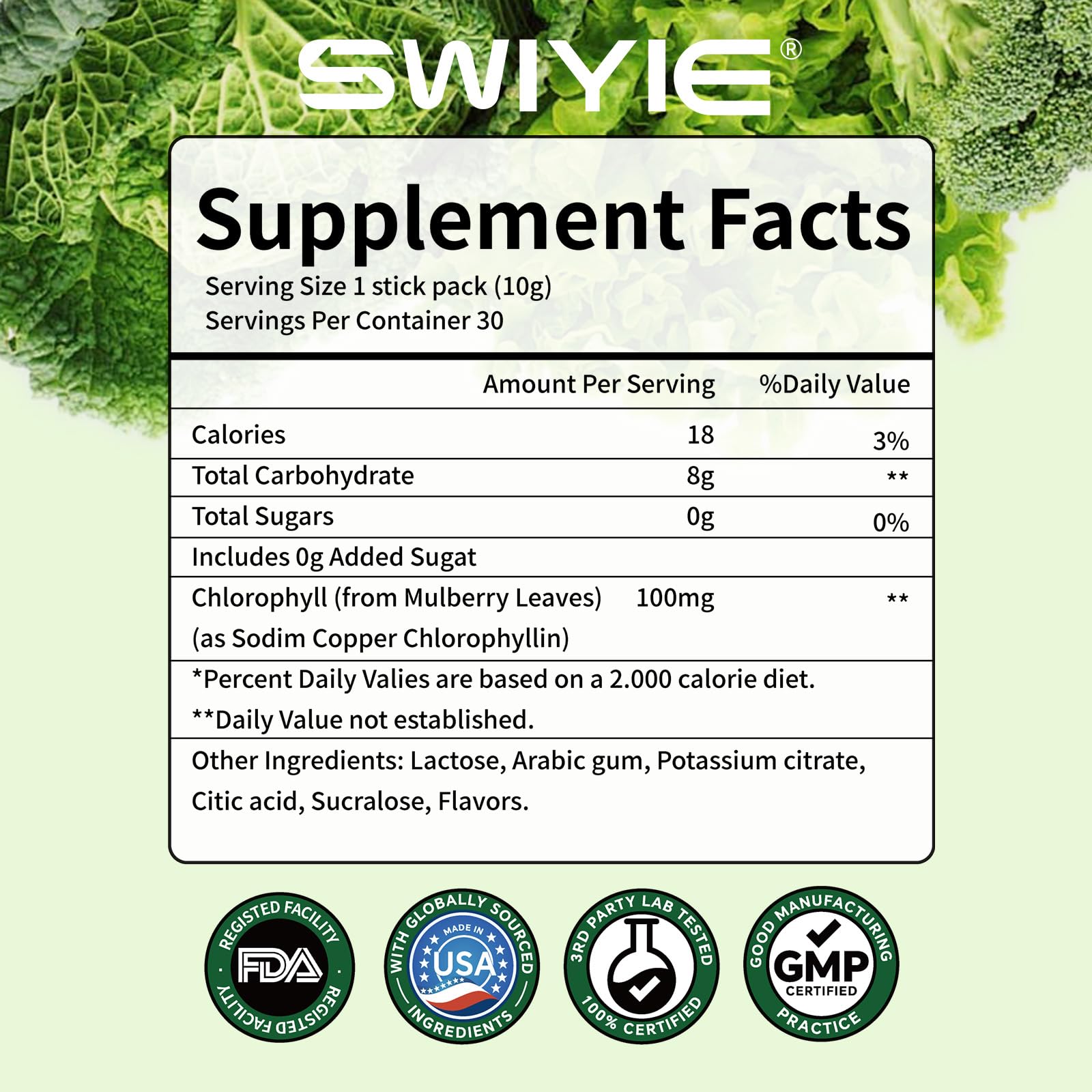 Non-GMO and gluten-free indicators on packaging