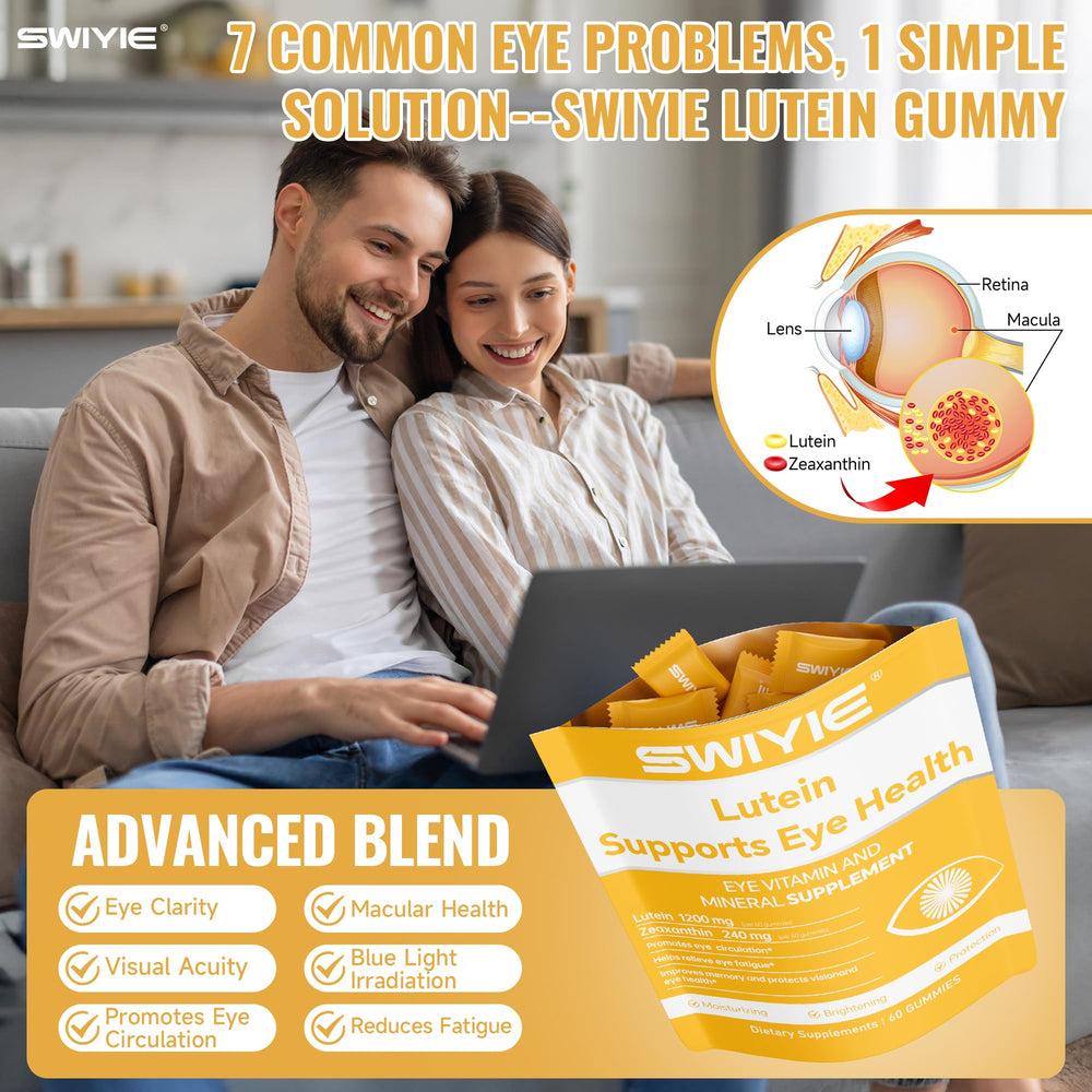 Nutrition facts card for Swiyie Lutein Gummies