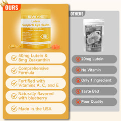 Packaging with Swiyie Lutein Gummies label